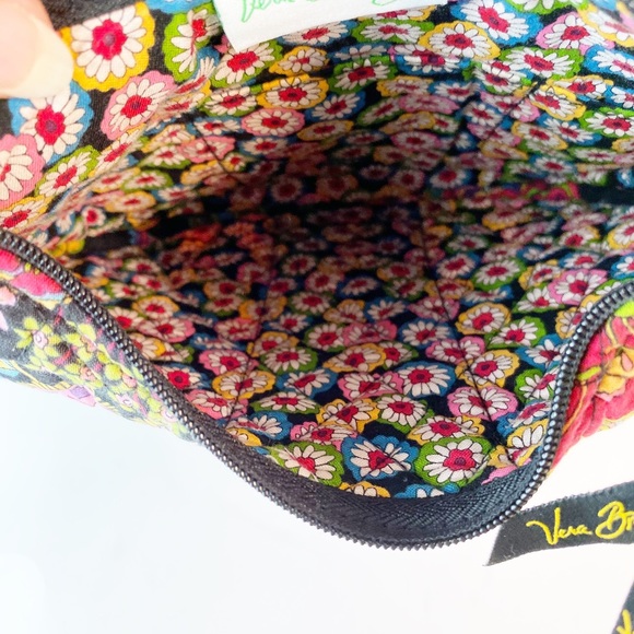 Vera Bradley Mini Black Multi Color Handbag - Picture 5 of 8
